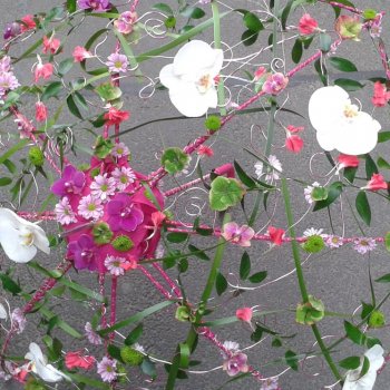 Brautstrauss- Floraler Schirm